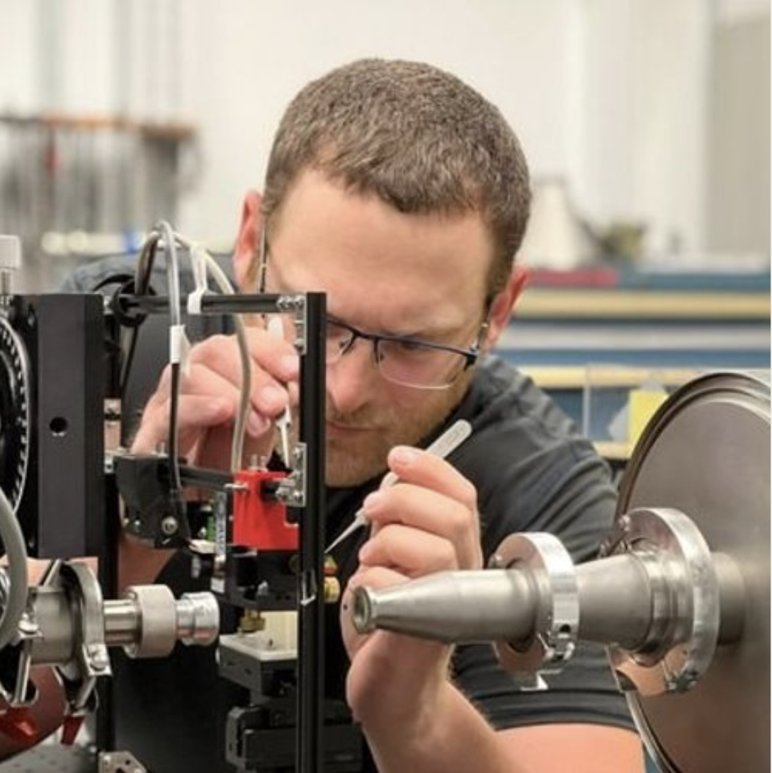 Dr. Anthony Hessel in the lab.